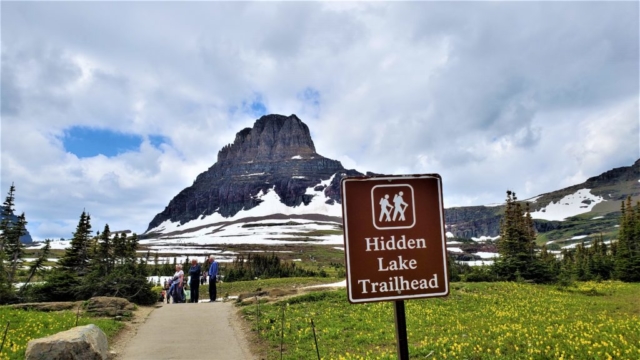 Beginning of Hidden Lake Trail.