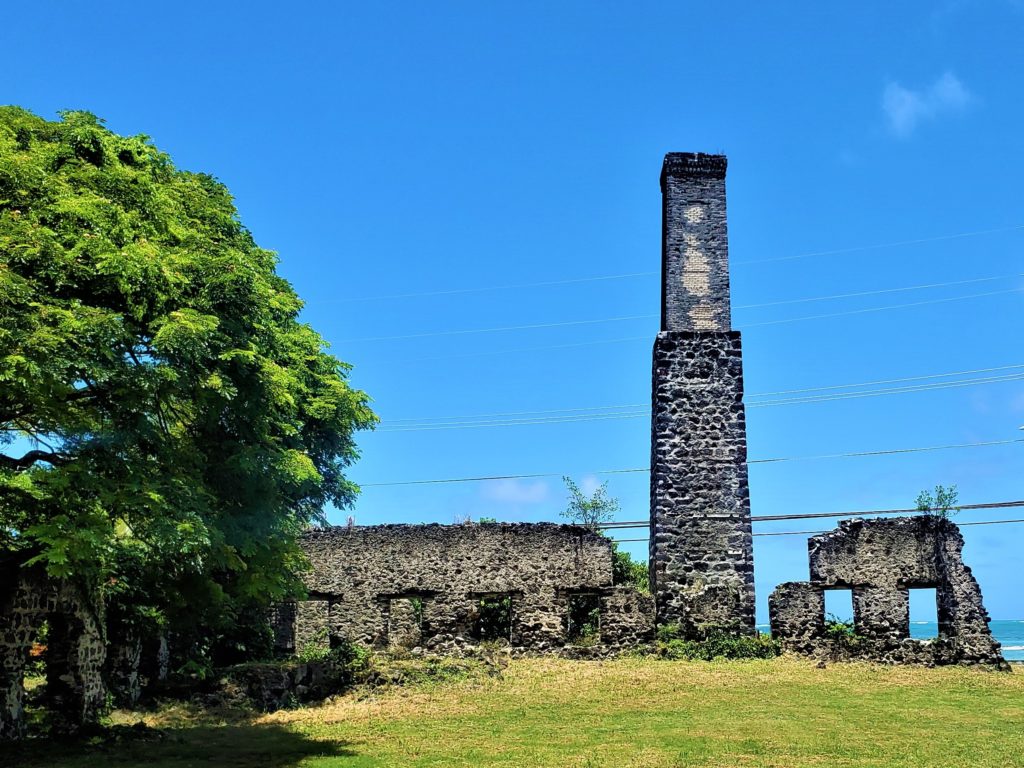 abandoned Sugar Mill at Kualoa Ranch Oahu