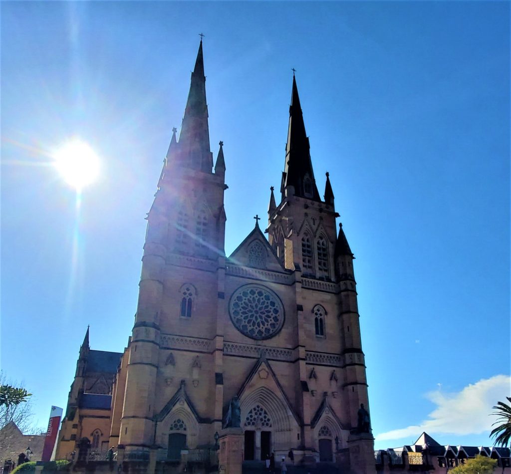 Exterior of St. Mary's Cathedral in Sydney