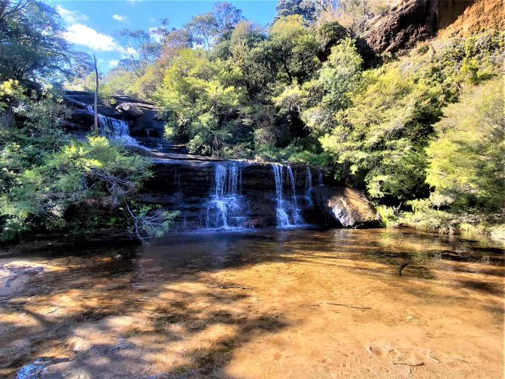 Queens Cascade on Jamison Creek at Wentworth Falls in Blue Mountains