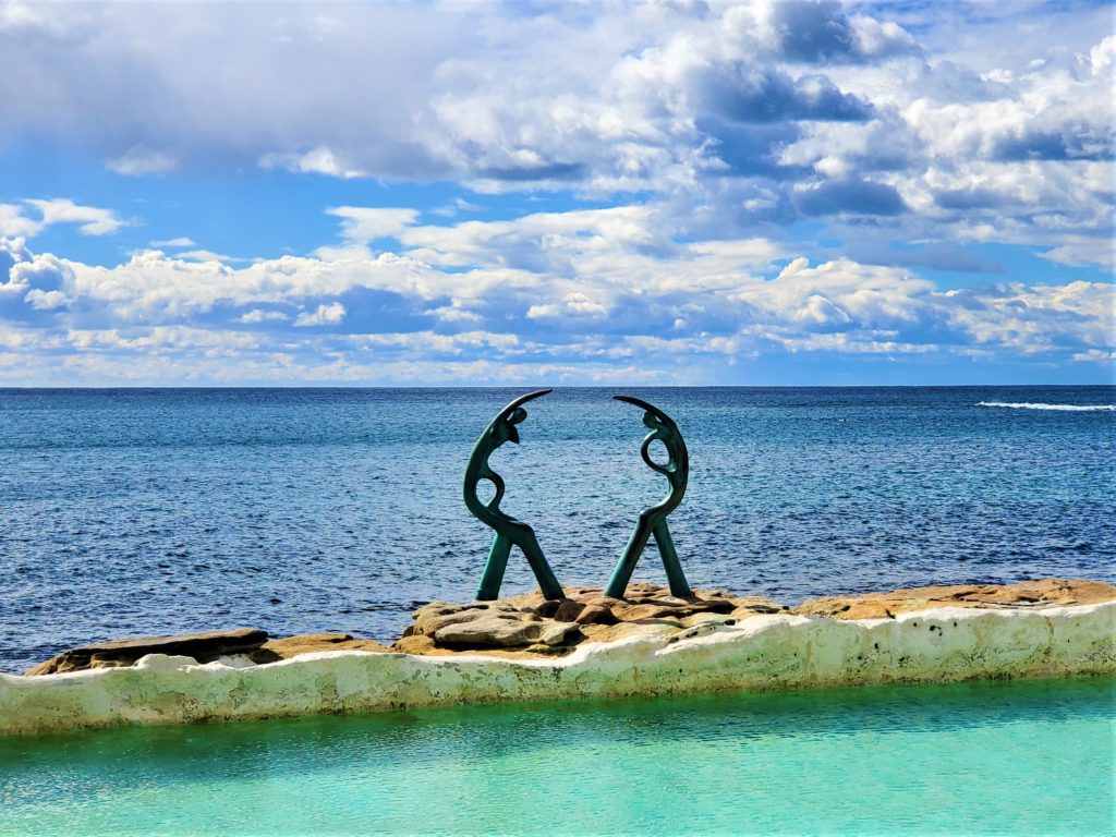 Sculpture along Marine Parade in Manly