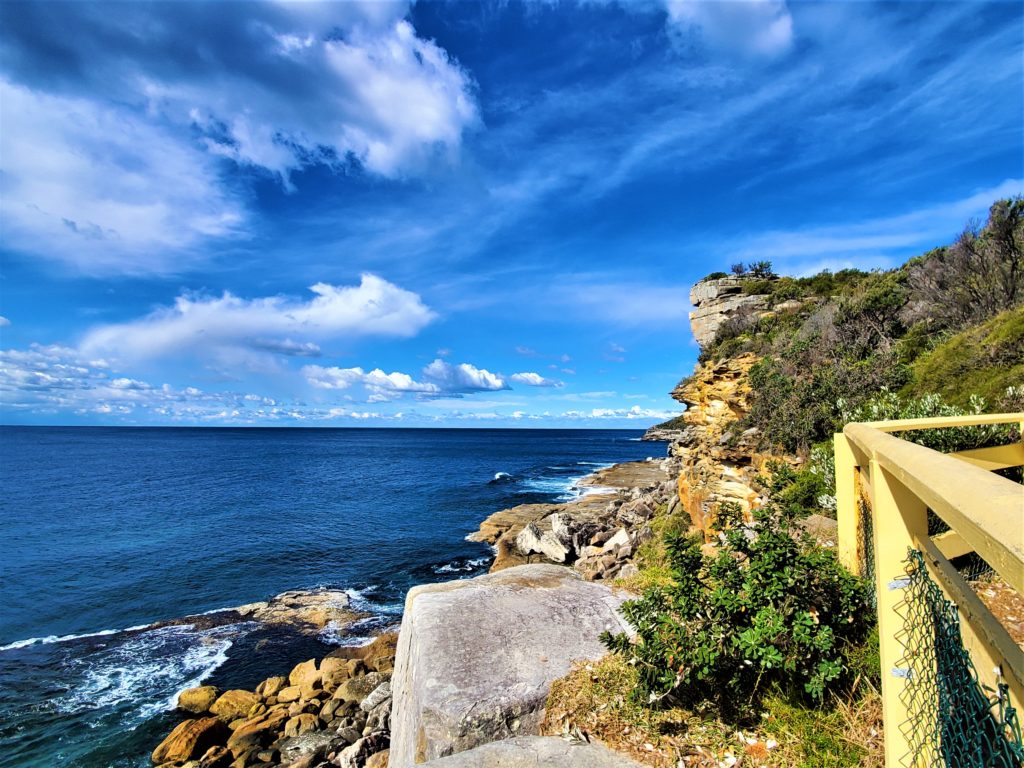 View along path up to Shelly Headland Upper Lookout in Manly