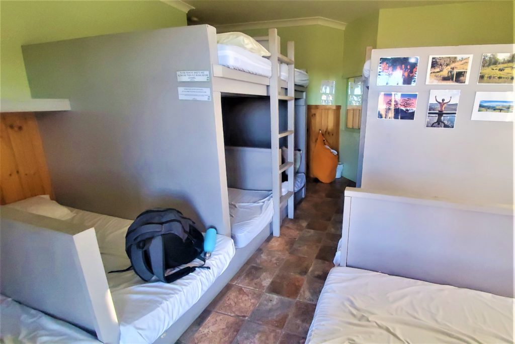 Cramped 12 bed dorm room at Twistop Retreat